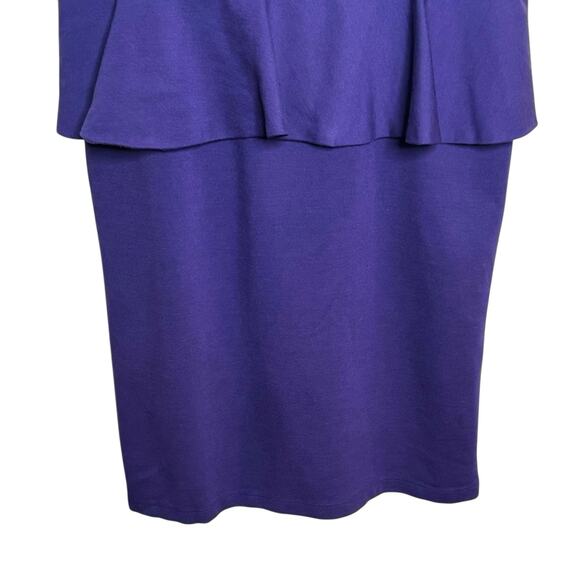 Vivienne Tam Size Large Purple Tiered Peplum Tank Dress - Picture 4 of 7